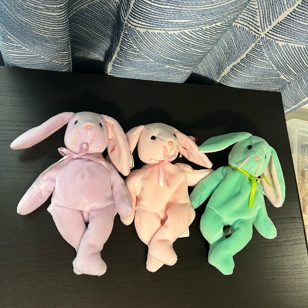 Ty Beanie Babies 1996 Bunny Set